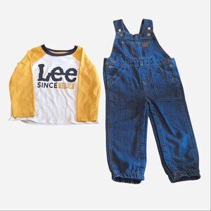 Lee, Kids denim overall set, size 2T